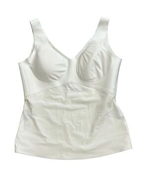 Honeylove Liftwear Tank Shapewear White Wireless Size XL Slimming